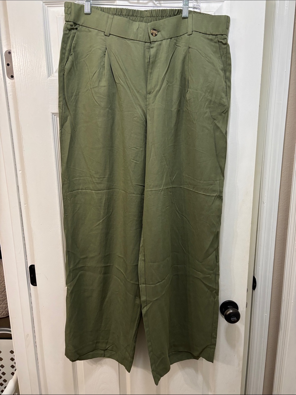 Torrid Olive Green Wide Leg Pants